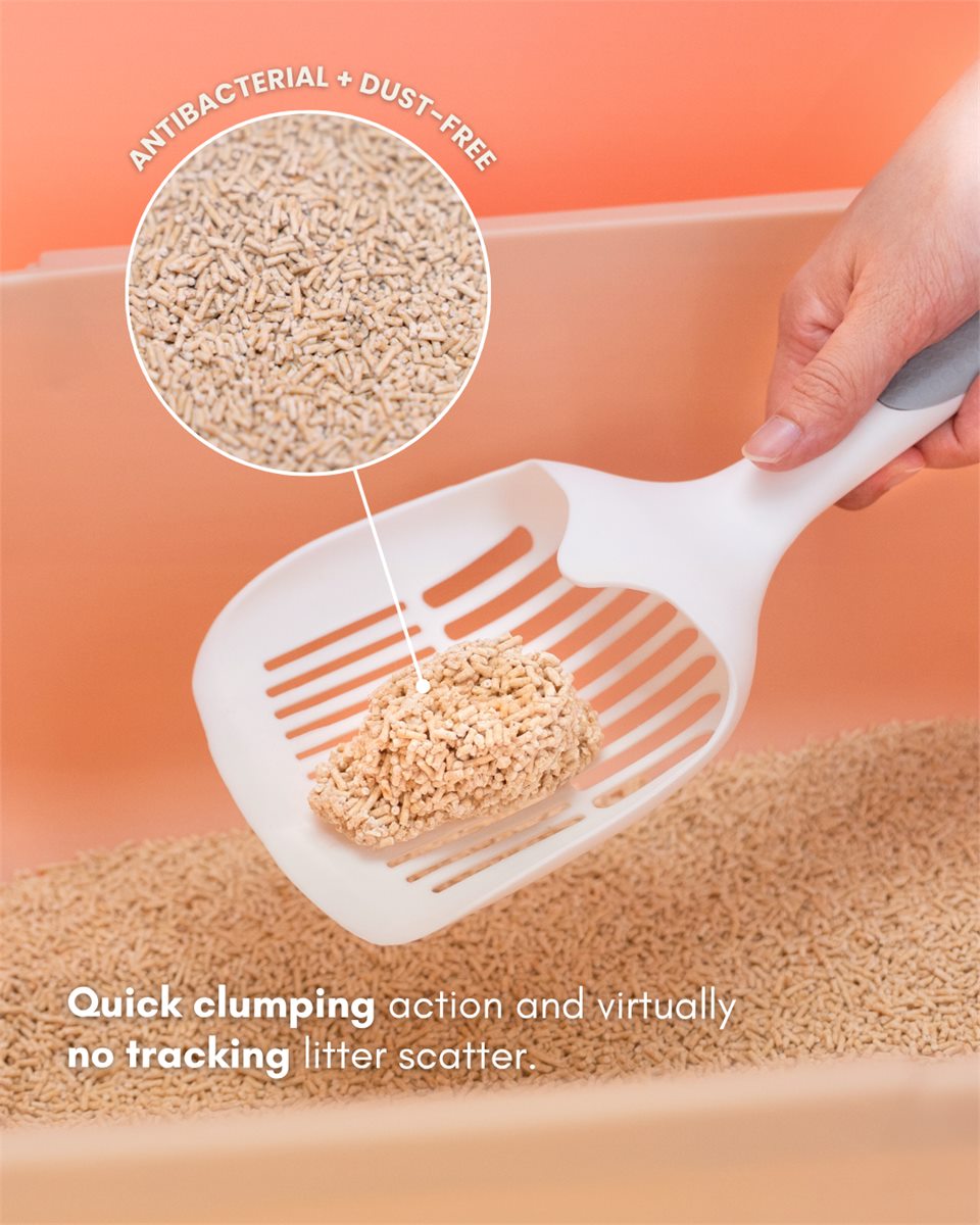 Antibacterial and dust-free: quick clumping action and virtually no tracking litter scatter
